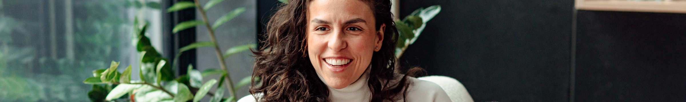 Woman smiling in office